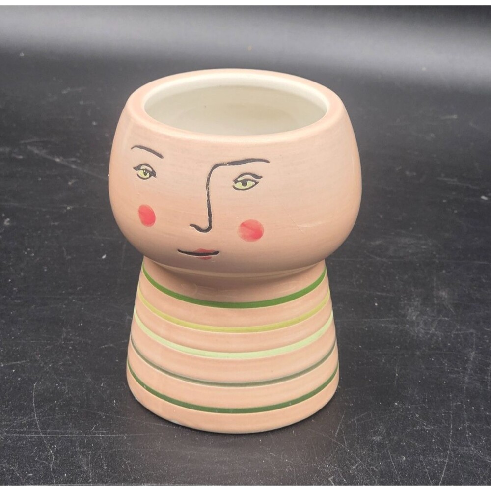 Contemporary Opalhouse Indoor/ Outdoor Ceramic Face Planter Great for Succulents